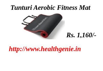 Tunturi Aerobic Fitness Mat, Black and Red 