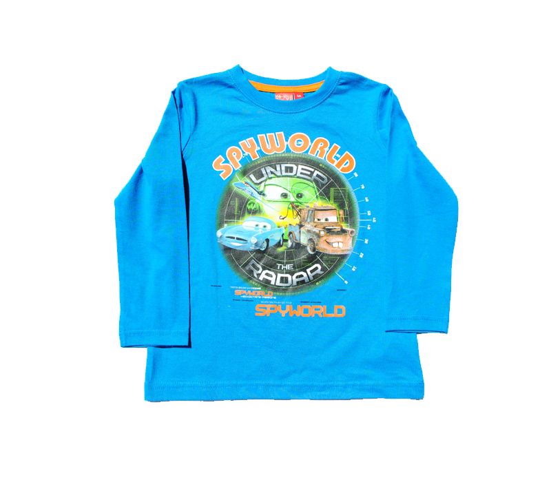 Official Disney Cars Long sleeve Top 100% Cotton