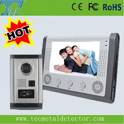 7”color TFT LCD Video Door Phone with sensitivity touch panel