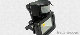 LED PIR flood light  10w IP65