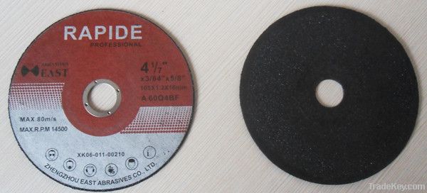 4'' (105x1.2x16mm) abrasive resin bonded cutting wheel / cutting disc
