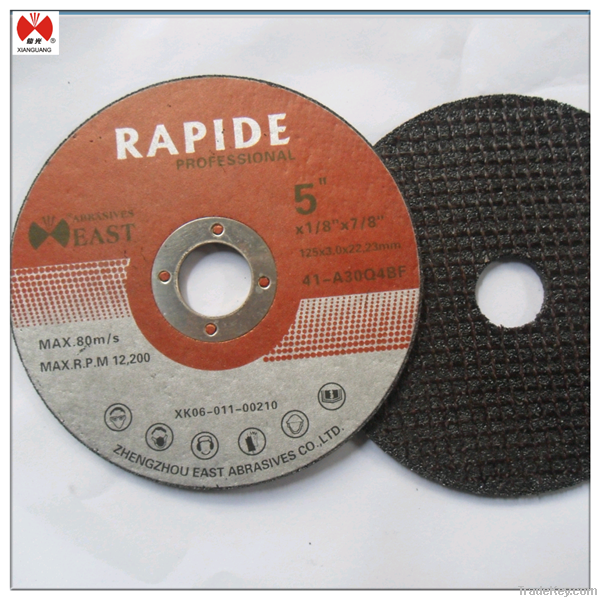 5'' abrasive cuting disc / cut off wheel for SS and Metal