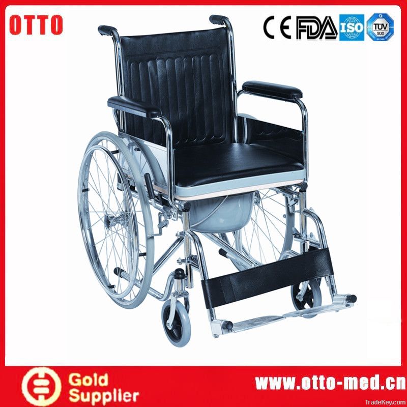 steel commode wheelchair