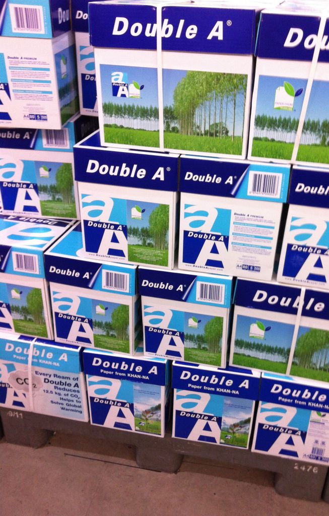 Double A A4 copy paper 80gsm