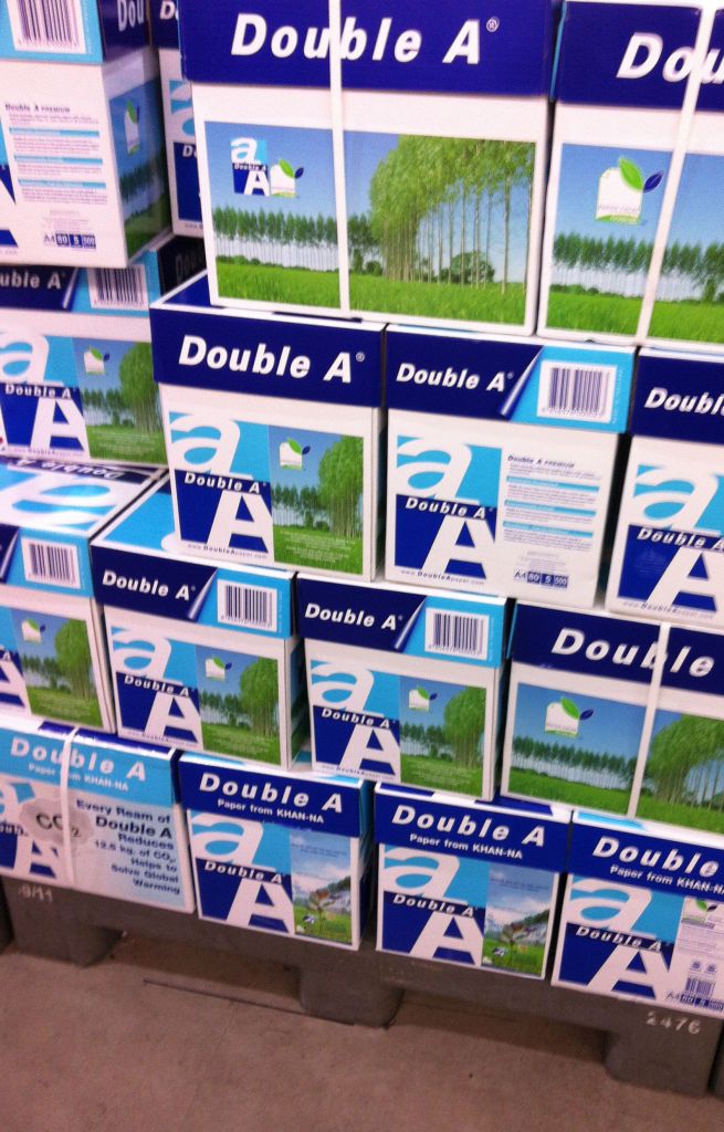 Double A A4 copy paper 80gsm