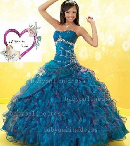 Newest 2014 Ball Gown Quinceanera Dresses Black Satin Lace-up Strapless Beading Appliques Floor Length Prom Dresses  Babyonlinedress