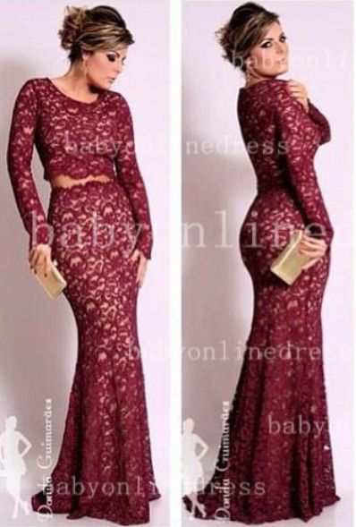 Beautiful Prom Dresses 2014 from Babyonlinedress Lace Waistband Sheath Dark Red Evening Gowns BO2526  From Babyonlinedress