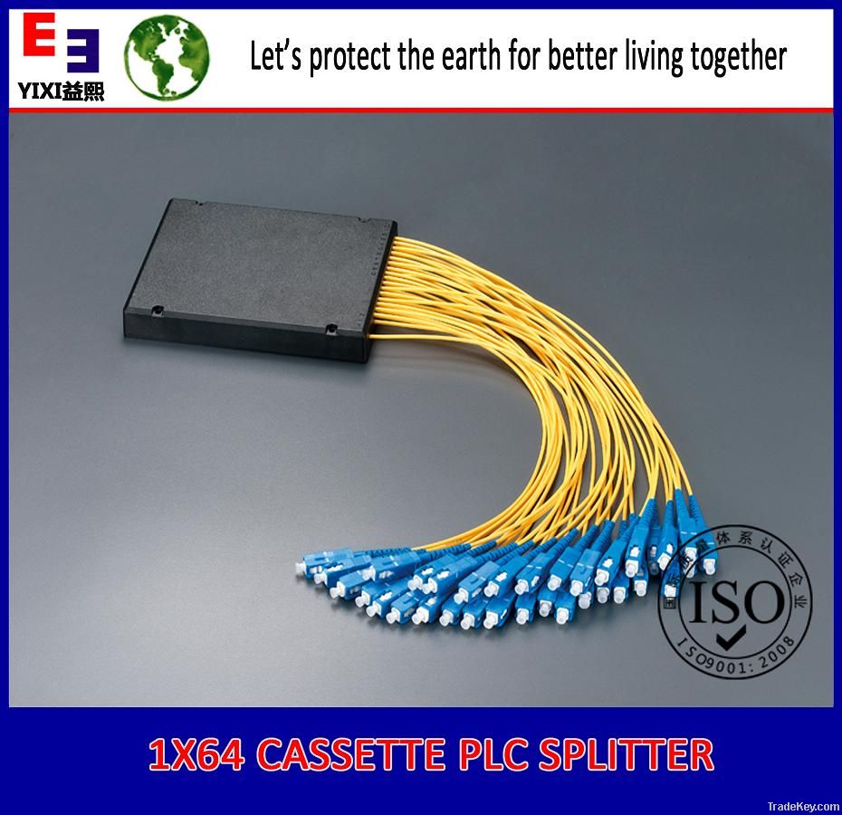 efficiently hot sale Cassette Type 1*64 plc splitter