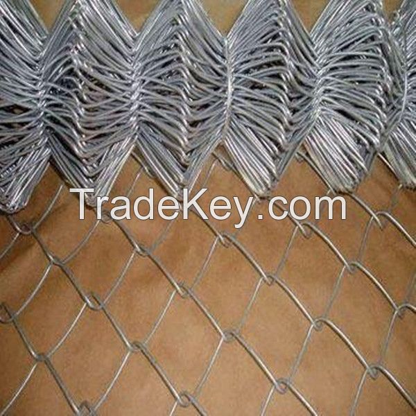 Galvanized Chain Mesh Fencing/Galvanized Steel Fence 