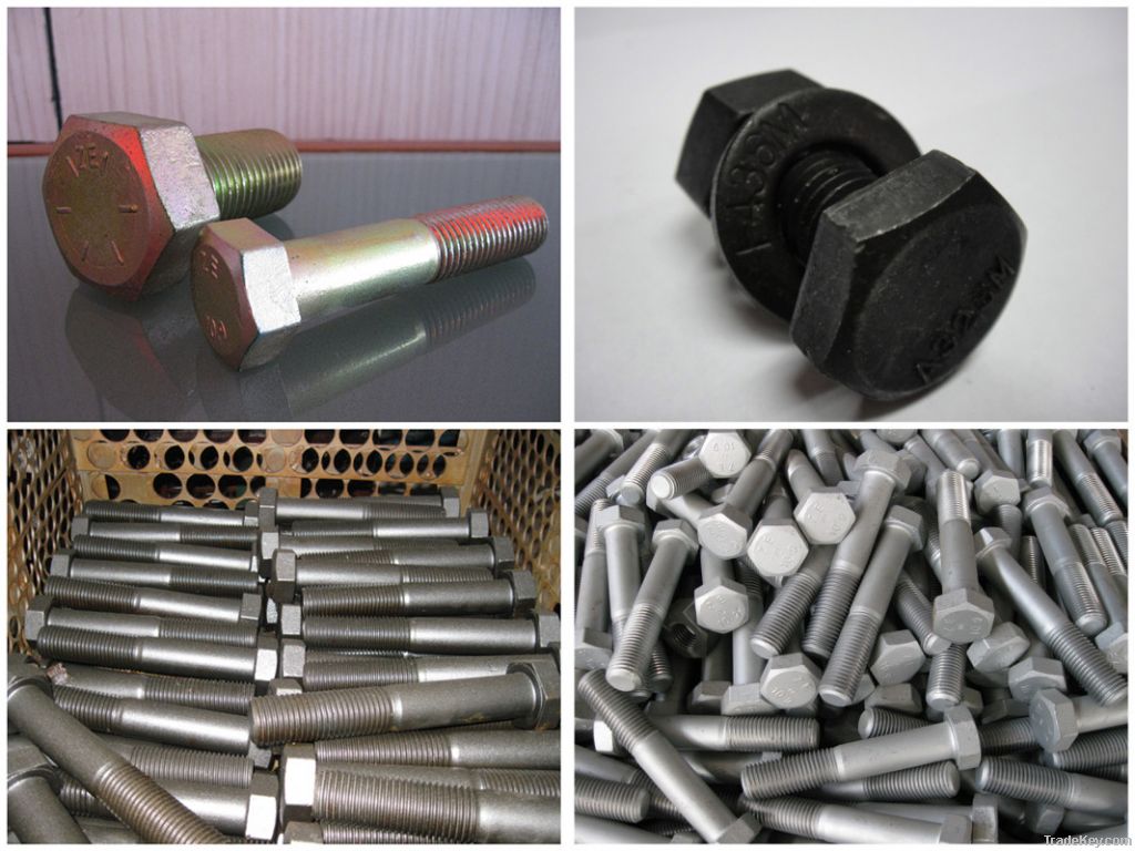 Heavy Hex Bolt / large hex head bolt for steel structure grade 8.8S/10