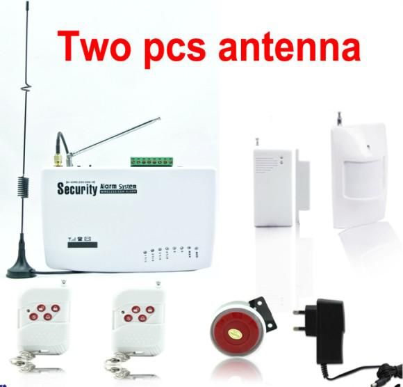 Wireless Home Intelligent Burglar GSM Alarm System with 2 antenna GSM-