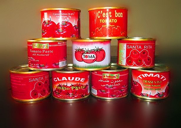 canned tomato paste