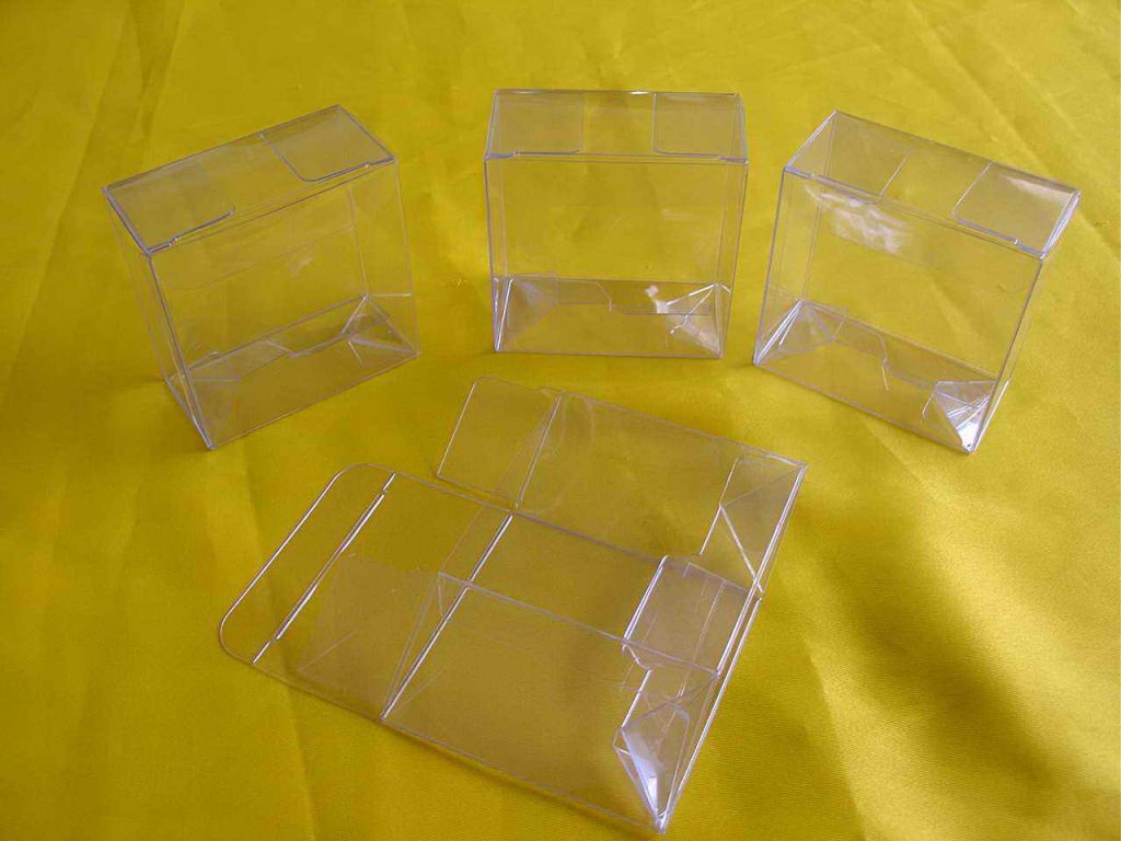 Unique Soft Crease PVC plastic boxes with UV printing 