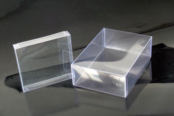 Unique Soft Crease PVC plastic boxes with UV printing 