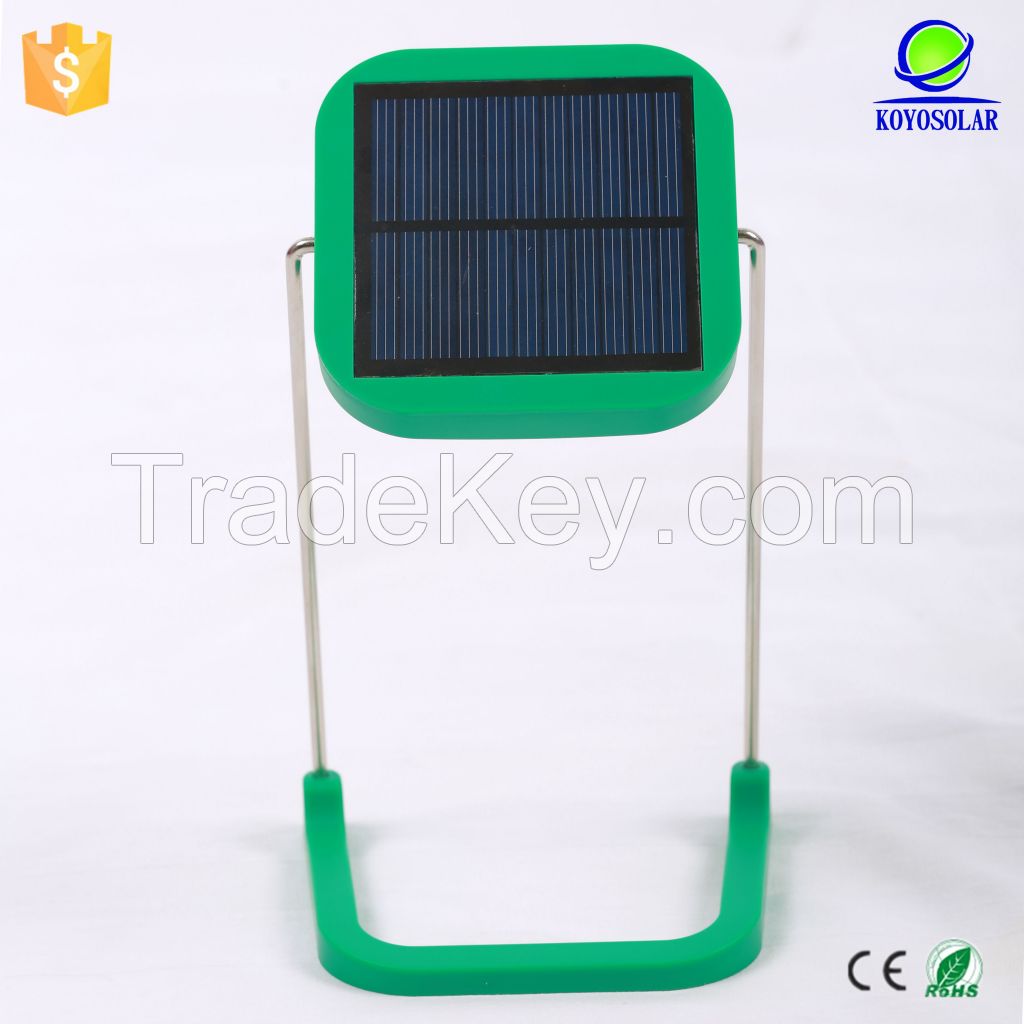 new design good quality rechargeable table lamp charged by solar