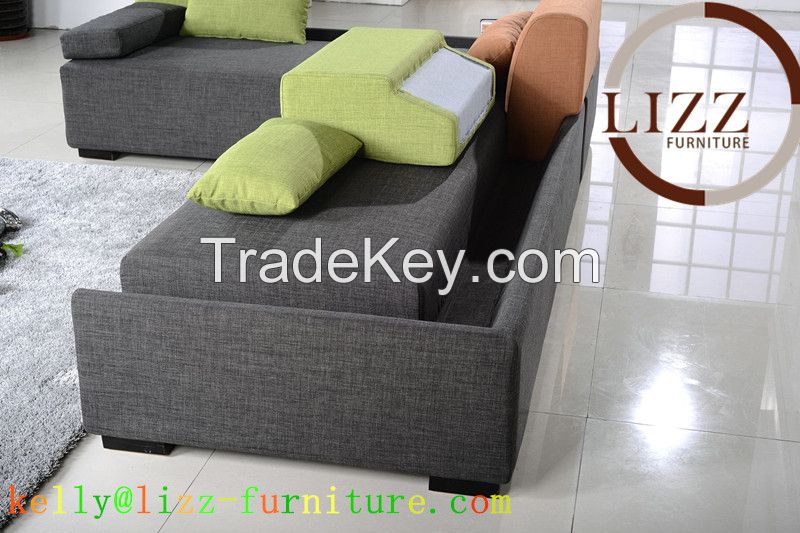 Italian Leather Sofa Living Room Sofa Modern Furniture A.L.901