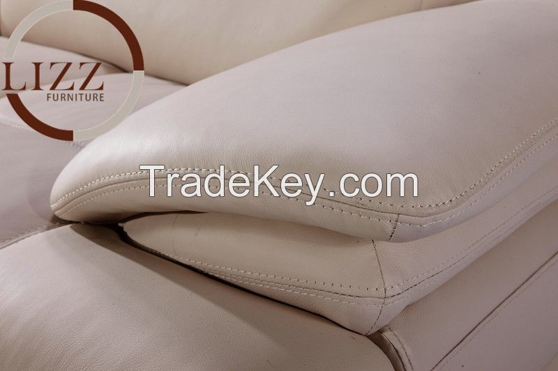 U.K Home Furniture Living Room Sofa Genuine Leather Sofa TD763