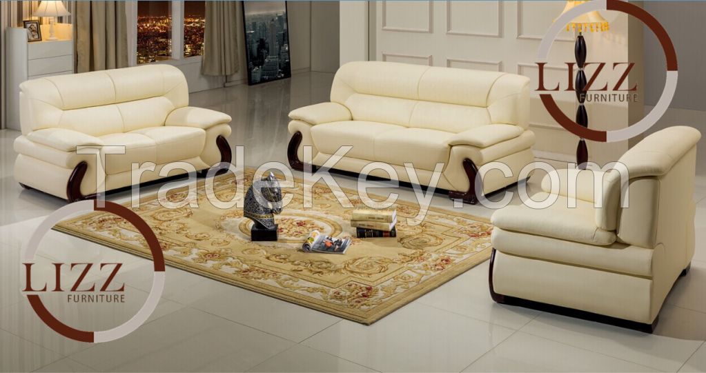 Modern Living Room Furniture Home Decorators Genuine Leather Sofa A.L.70