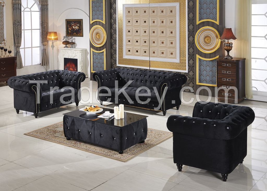 U.K. Furniture Classic Fabric Sofa A.F.01