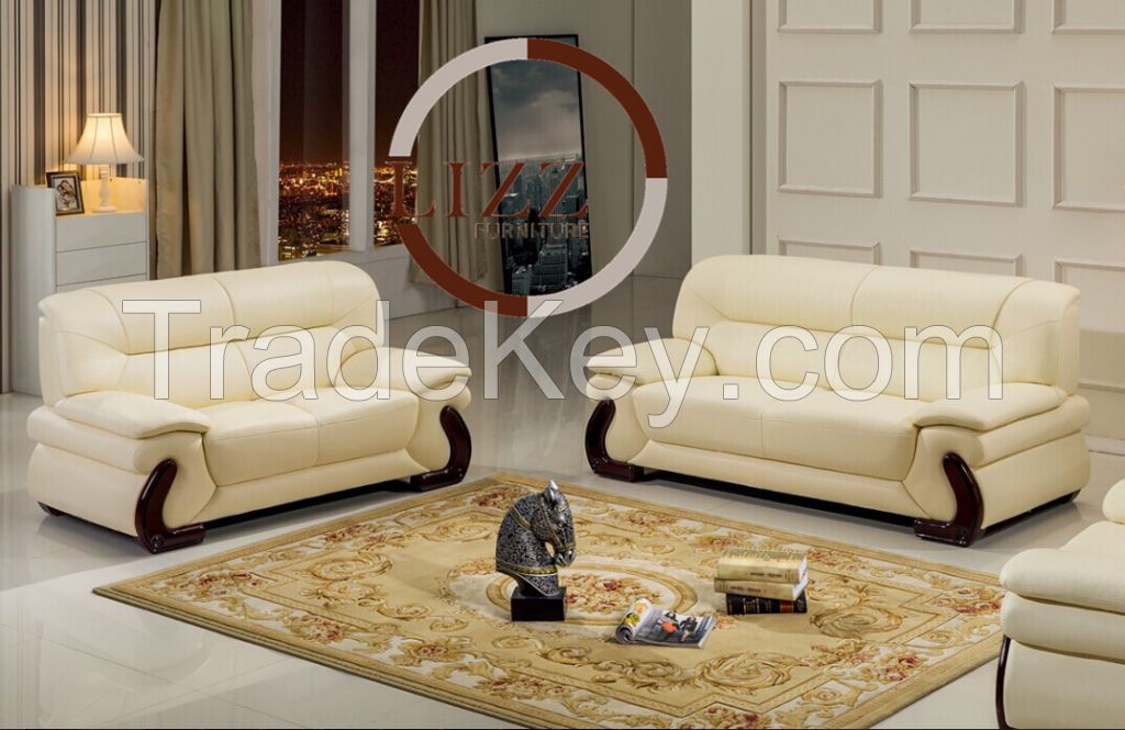 Modern Living Room Furniture Home Decorators Genuine Leather Sofa A.L.70