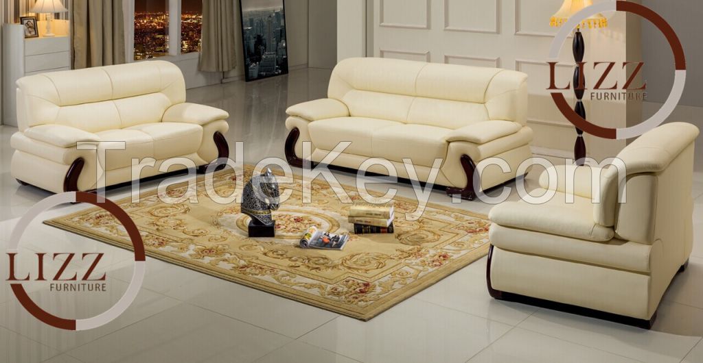 Modern Living Room Furniture Home Decorators Genuine Leather Sofa A.L.70