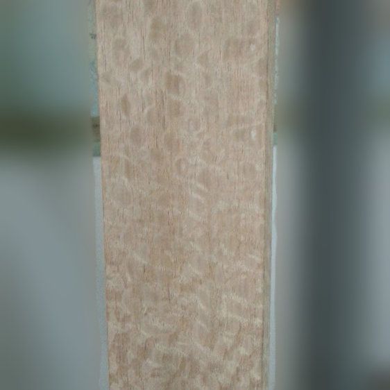 wood lines veneered with Lacewood veneer for window frames