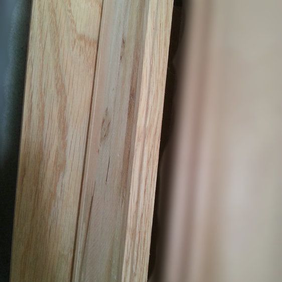 profile mouldings wrapped by Red Oak for profile-wrapped door