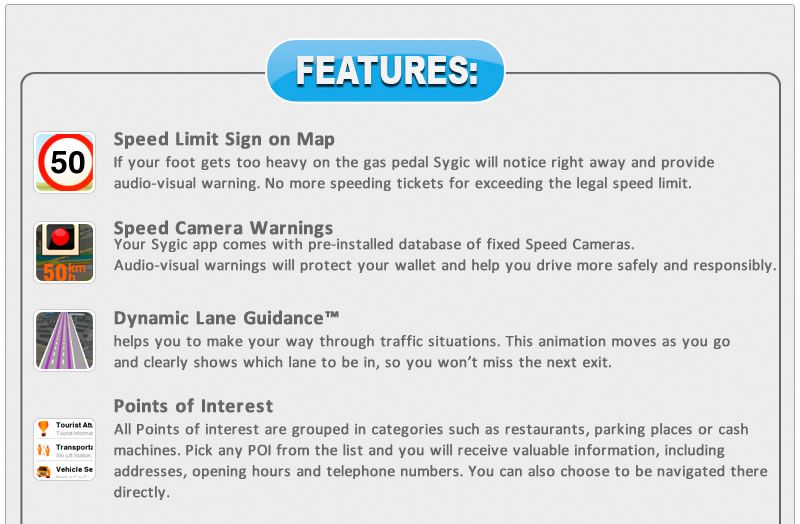 Sygic update speedcam