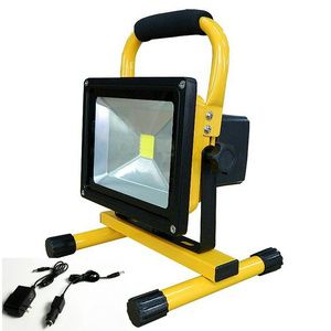 20W Portable Rechargeable Led Flood light with EU/US plug and car charger