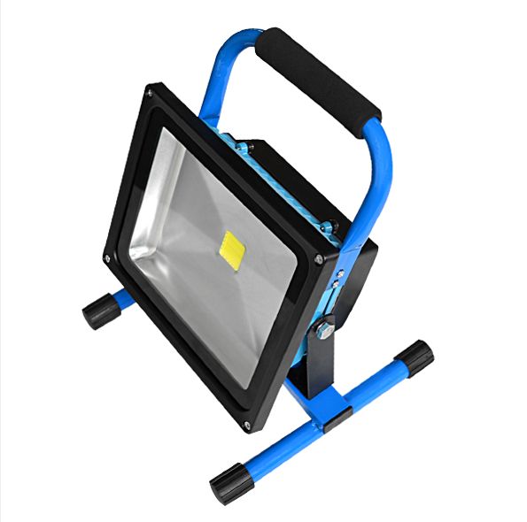 30W Portable Rechargeable Led Flood light with EU/US plug and car charger
