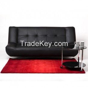 Luigi Faux Leather Black Sofa bed