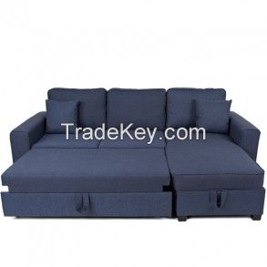 Errol Corner Sofa Bed Savanna Blue