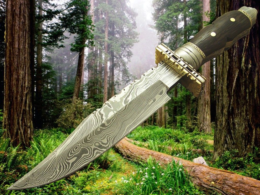 Damascus steel Hunting knife GH-4016