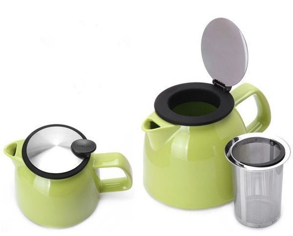 ceramic double wall coffee mug with silicon lid for coffee