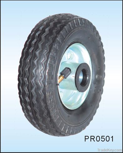 small pneumatic rubber wheel 5 inch