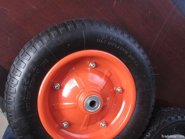 environment-friendly Air wheelbarrow tire and cart wheel 13 inch 5.00-6