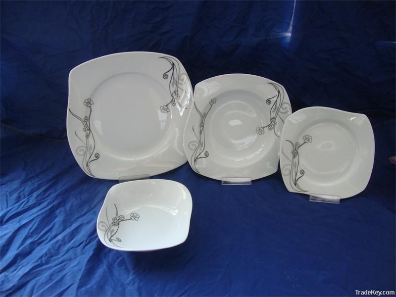 Porcelain Dinnerware set, Decal ceramic windmill tablewere set