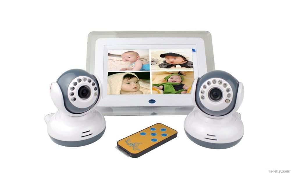 2.4Ghz wireless Baby Monitors 7inch Quad Display Digital Baby Monitor