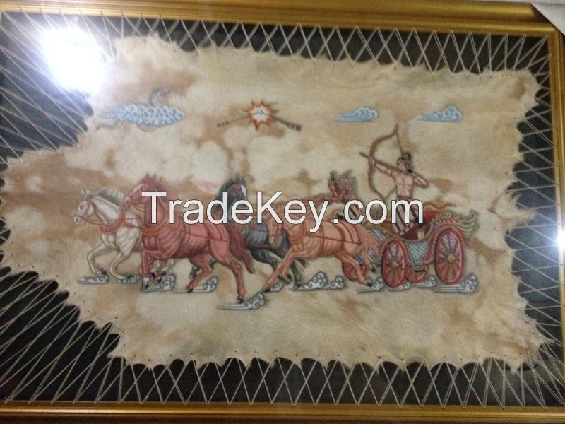 Goat Skin Hand Painting