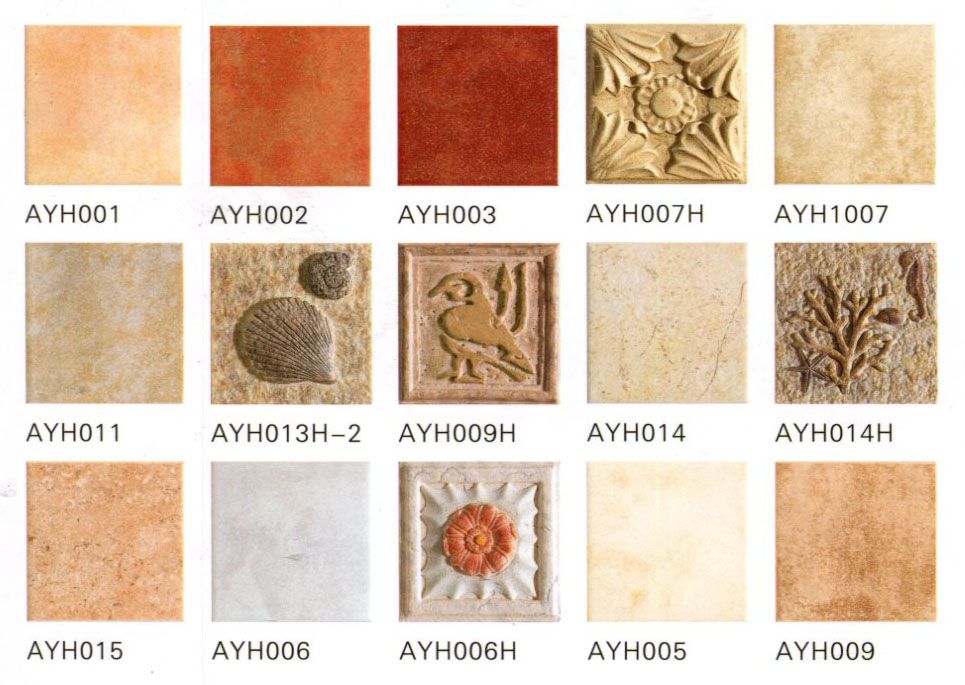 Printed archaize ceramic tile