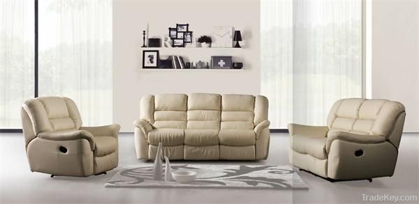 Living room sectional reclining sofa in microfiber garden sofa king