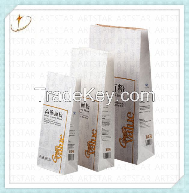 White kraft paper flour bag