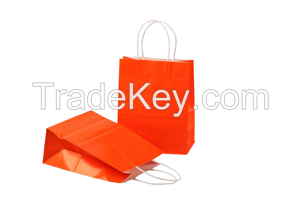 Kraft paper shopping bag