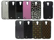 rubber feel pc mobile phone case with pu covered on the rear for samsung s4 i9500