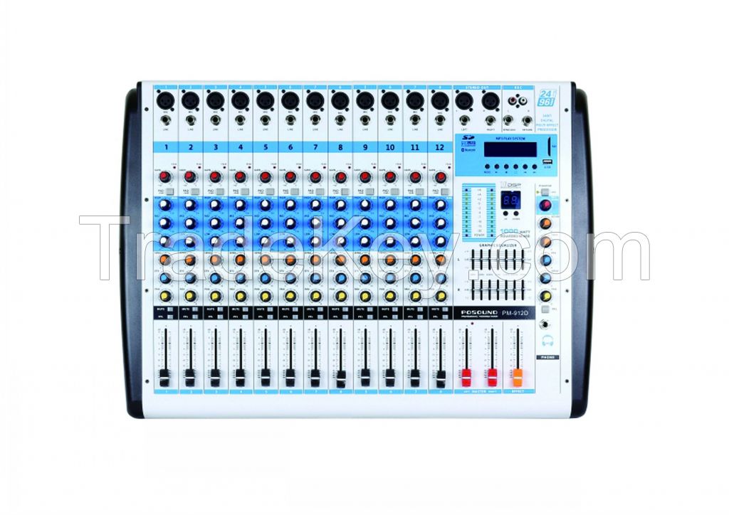 PM-908 power mixer 8 Channel/ 12 channel/ 16 Channel