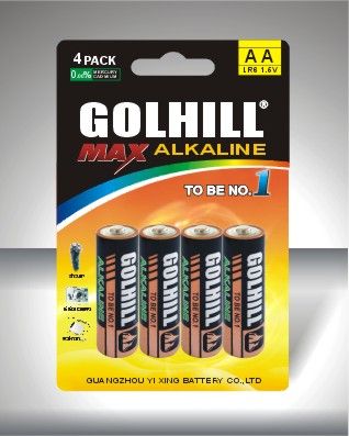 Alkaline Battery AA Size 1.5V Lr6 Am-3