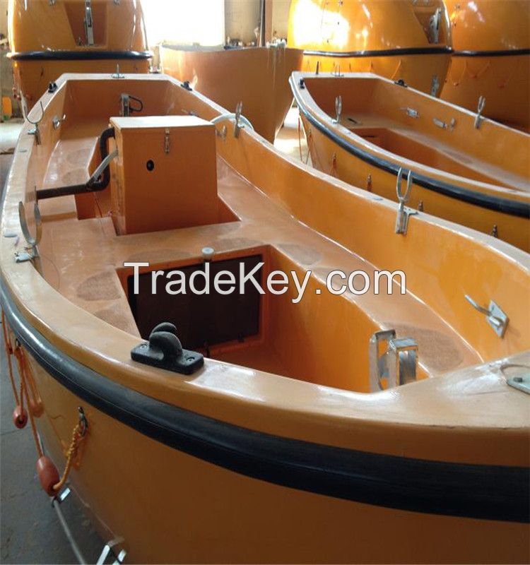 SOLAS Approved 16 Persons F.R.P. Material Open Lifeboat for Sale
