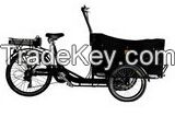 CE approved Europe 3 Wheel denish bakfiets/ family Electric Cargo Bikes for children