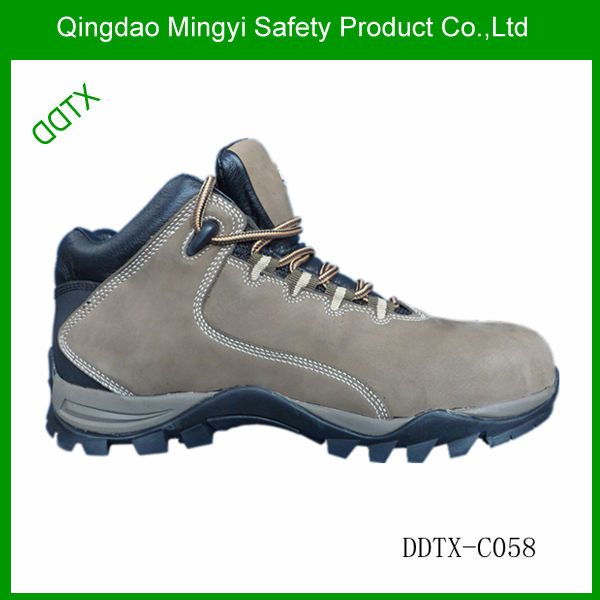 High Quality Full Cow Leather Steel Toe Nubuck Leather Safety Shoes