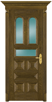 wood composite door with glass